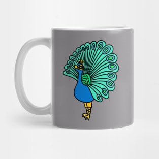Cute cartoon peacock Mug